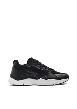 Cropp - Czarne sneakersy z efektem reflective - czarny ze sklepu Cropp w kategorii Buty sportowe męskie - zdjęcie 171257343