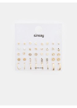 Sinsay - Kolczyki 20 pack - złoty ze sklepu Sinsay w kategorii Kolczyki - zdjęcie 171258213