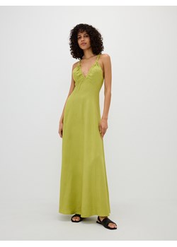 Reserved - Sukienka maxi z wiskozy - zielony ze sklepu Reserved w kategorii Sukienki - zdjęcie 171259934