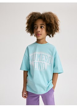 Reserved - Bawełniany t-shirt oversize - jasnoniebieski ze sklepu Reserved w kategorii T-shirty chłopięce - zdjęcie 171260051