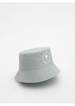 Reserved - Dwustronny bucket hat - jasnozielony ze sklepu Reserved w kategorii Czapki dziecięce - zdjęcie 171260092