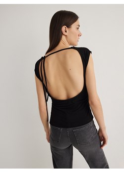 Reserved - Gładka bluzka - czarny ze sklepu Reserved w kategorii Bluzki damskie - zdjęcie 171260192