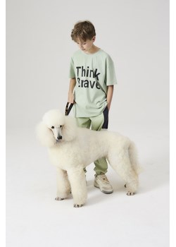 T-shirt dla chłopca - zielony Think Brave - Lincoln&Sharks ze sklepu 5.10.15 w kategorii T-shirty chłopięce - zdjęcie 171260713