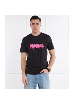HUGO T-shirt Dacation | Regular Fit ze sklepu Gomez Fashion Store w kategorii T-shirty męskie - zdjęcie 171260793