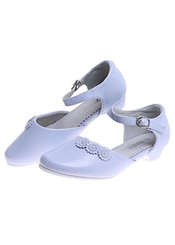 Buty pantofle komunijne dla dziewczynki /B5-2 16093 T279/ ze sklepu Pantofelek24.pl w kategorii Buty komunijne - zdjęcie 171262210
