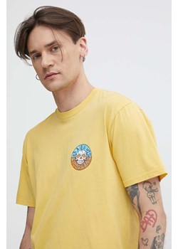 Billabong t-shirt bawełniany męski kolor żółty z nadrukiem ABYZT02233 ze sklepu ANSWEAR.com w kategorii T-shirty męskie - zdjęcie 171263041