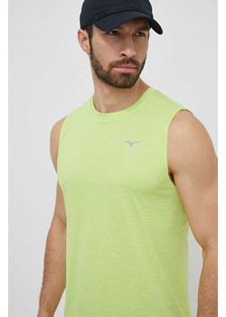 Mizuno t-shirt do biegania Impulse Core kolor zielony J2GAB011 ze sklepu ANSWEAR.com w kategorii T-shirty męskie - zdjęcie 171263162