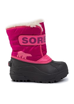 Śniegowce Sorel Childrens Snow Commander NC1960 Tropic Pink/Deep Blush 652 ze sklepu eobuwie.pl w kategorii Buty zimowe dziecięce - zdjęcie 171263894