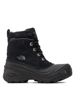 Śniegowce The North Face Youth Chilkat Lace II T92T5RKZ2 TNF Black/Zinc Grey ze sklepu eobuwie.pl w kategorii Buty zimowe dziecięce - zdjęcie 171263993