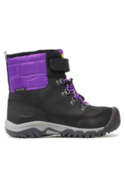 Śniegowce Keen Greta Boot Wp 1025522 Black/Purple ze sklepu eobuwie.pl w kategorii Buty zimowe dziecięce - zdjęcie 171265421