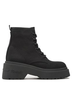Trapery Tommy Jeans Lace Up Festiv Boots EN0EN02133 Black 0GJ ze sklepu eobuwie.pl w kategorii Workery damskie - zdjęcie 171265722