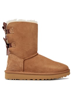 Śniegowce Ugg W Bailey Bow II 1016225 Brązowy ze sklepu eobuwie.pl w kategorii Śniegowce damskie - zdjęcie 171266283