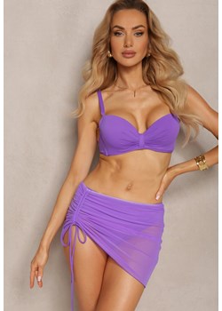 Fioletowe Bikini Strój Dwuczęściowy ze Spódniczką Mini w Komplecie Gretella ze sklepu Renee odzież w kategorii Stroje kąpielowe - zdjęcie 171266994