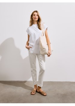 Reserved - T-shirt z modalem - biały ze sklepu Reserved w kategorii Bluzki damskie - zdjęcie 171269852