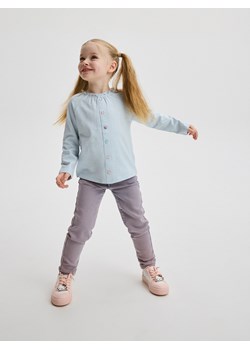 Reserved - Jeansy slim z efektem sprania - fioletowy ze sklepu Reserved w kategorii Spodnie i półśpiochy - zdjęcie 171269873