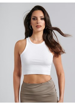 Sinsay - Top na ramiączkach - biały ze sklepu Sinsay w kategorii Bluzki damskie - zdjęcie 171270213