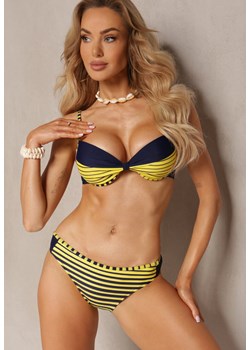 Żółte Bikini Dwuczęściowe w Paski Biustonosz i Figi Wialisa ze sklepu Renee odzież w kategorii Stroje kąpielowe - zdjęcie 171271762