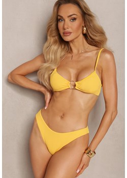 Żółte Bikini Ozdobione Okrągłą Klamrą Przy Biustonoszu Carisia ze sklepu Renee odzież w kategorii Stroje kąpielowe - zdjęcie 171271790