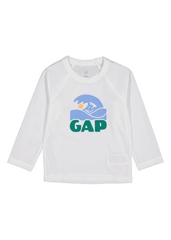 GAP Koszulka kąpielowa w kolorze białym ze wzorem ze sklepu Limango Polska w kategorii Kaftaniki i bluzki - zdjęcie 171273090