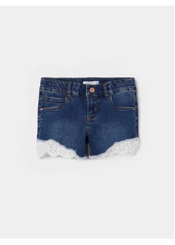 NAME IT Szorty jeansowe 13197440 Granatowy Slim Fit ze sklepu MODIVO w kategorii Spodenki dziewczęce - zdjęcie 171274190