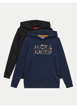 Jack&Jones Junior Komplet 2 bluz Ramp 12222554 Czarny Regular Fit ze sklepu MODIVO w kategorii Bluzy chłopięce - zdjęcie 171275344