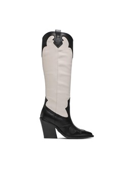 Kozaki Bronx High boots 14287-AG Black/Off White 2295 ze sklepu eobuwie.pl w kategorii Kozaki damskie - zdjęcie 171277132