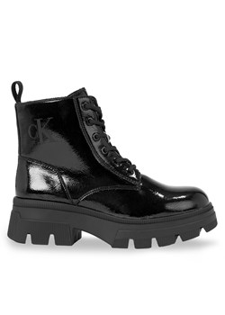 Trapery Calvin Klein Jeans Chunky Combat Laceup Boot Wn YW0YW01265 Triple Black 0GT ze sklepu eobuwie.pl w kategorii Workery damskie - zdjęcie 171277454