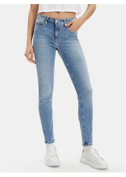 Calvin Klein Jeans Jeansy J20J221580 Niebieski Skinny Fit ze sklepu MODIVO w kategorii Jeansy damskie - zdjęcie 171278602