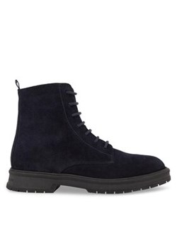 Tommy Hilfiger Trzewiki Hilfiger Core Suede Boot FM0FM04674 Niebieski ze sklepu MODIVO w kategorii Buty zimowe męskie - zdjęcie 171278694