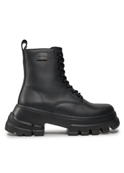 Tommy Jeans Trapery Tjw Chunky Leather Boot EN0EN02503 Czarny ze sklepu MODIVO w kategorii Workery damskie - zdjęcie 171279212