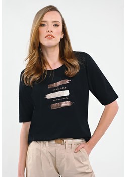 Bluzka z printem, Comfort Fit, T-MOOM ze sklepu Volcano.pl w kategorii Bluzki damskie - zdjęcie 171279873