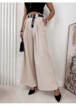 spodnie yuga beżowe uni ze sklepu UBRA w kategorii Spodnie damskie - zdjęcie 171280461