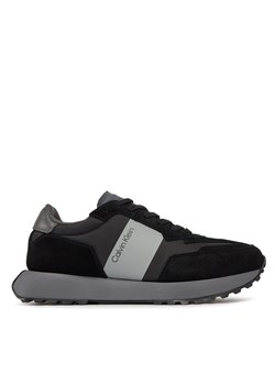 Sneakersy Calvin Klein Low Top Lace Up Mix HM0HM00497 Black/Magnet 0GL ze sklepu eobuwie.pl w kategorii Buty sportowe męskie - zdjęcie 171280961