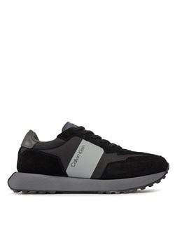 Sneakersy Calvin Klein Low Top Lace Up Mix HM0HM00497 Czarny ze sklepu eobuwie.pl w kategorii Buty sportowe męskie - zdjęcie 171280961