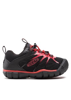 Trekkingi Keen Chandler 2 Cnx 1026496 Black/Red Carpet ze sklepu eobuwie.pl w kategorii Buty sportowe dziecięce - zdjęcie 171282550