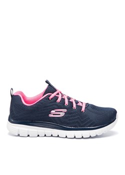 Sneakersy Skechers Get Connected 12615/NVHP Granatowy ze sklepu eobuwie.pl w kategorii Buty sportowe damskie - zdjęcie 171284043