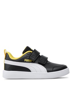 Sneakersy Puma Courtflex V2 V Ps 371543 27 Puma Black/White/Pele Yellow ze sklepu eobuwie.pl w kategorii Trampki dziecięce - zdjęcie 171285741
