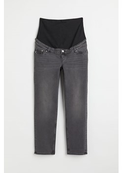 H & M - MAMA Vintage Straight Jeans - Szary ze sklepu H&M w kategorii Spodnie ciążowe - zdjęcie 171286050
