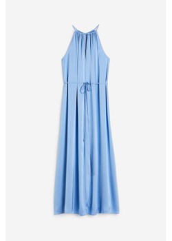 H & M - Długa sukienka satynowa - Niebieski ze sklepu H&M w kategorii Sukienki - zdjęcie 171286053