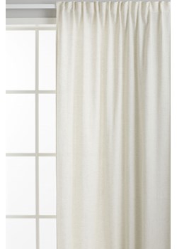 H & M - Szeroka zasłona z domieszką lyocellu 1-pak - Biały ze sklepu H&M w kategorii Zasłony - zdjęcie 171286121
