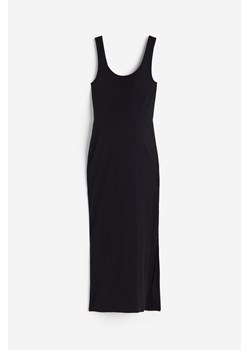 H & M - MAMA Prążkowana sukienka bez rękawów - Czarny ze sklepu H&M w kategorii Sukienki ciążowe - zdjęcie 171286122