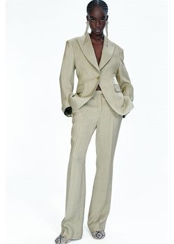 H & M - Eleganckie spodnie z wiskozy - Zielony ze sklepu H&M w kategorii Spodnie damskie - zdjęcie 171286182