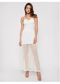 My Twin Sukienka koktajlowa 201MT3010 Biały Regular Fit ze sklepu MODIVO w kategorii Sukienki - zdjęcie 171290191