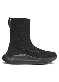 Calvin Klein Jeans Sneakersy Eva Runner High Sock In Lum YW0YW01314 Czarny ze sklepu MODIVO w kategorii Buty sportowe damskie - zdjęcie 171291161