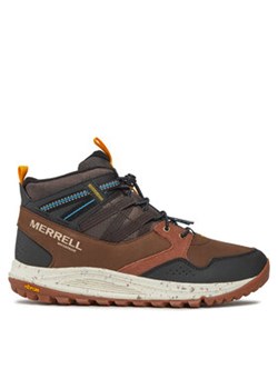 Merrell Trekkingi Nova Sneaker Boot Bungee Mid Wp J067111 Brązowy ze sklepu MODIVO w kategorii Buty trekkingowe męskie - zdjęcie 171291721