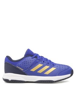 adidas Buty Court Stabil Jr HQ3519 Niebieski ze sklepu MODIVO w kategorii Buty sportowe dziecięce - zdjęcie 171292284