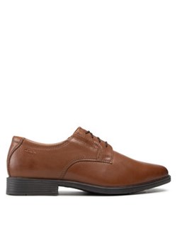 Clarks Półbuty Tilden Plain 261300977 Brązowy ze sklepu MODIVO w kategorii Buty eleganckie męskie - zdjęcie 171293441