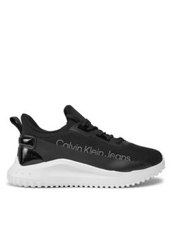 Calvin Klein Jeans Sneakersy Eva Run Slipon Lace Mix Lum Wn YW0YW01303 Czarny ze sklepu MODIVO w kategorii Buty sportowe damskie - zdjęcie 171293970