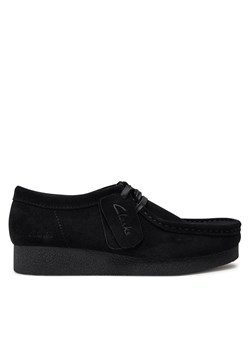 Półbuty Clarks Wallabee Evo Sh 26174746 Black Sde ze sklepu eobuwie.pl w kategorii Mokasyny damskie - zdjęcie 171295144