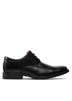 Półbuty Clarks Tilden Walk 261103107 Black Leather ze sklepu eobuwie.pl w kategorii Buty eleganckie męskie - zdjęcie 171295291